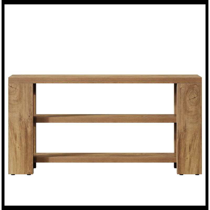 70.9" Console Table, Wooden 3-Tier Sofa Foyer Table
