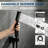 Matte Black 10" Ceiling Mount Rain Shower System with Handheld Spray, Valve & Trim Included
