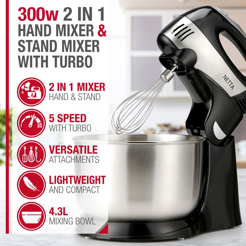 NETTA 5 Speed 4.3L Stand Mixer