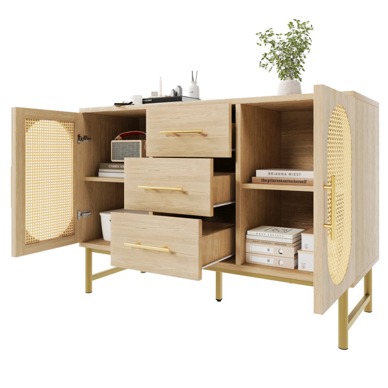 Metal Rectangle Accent Cabinet