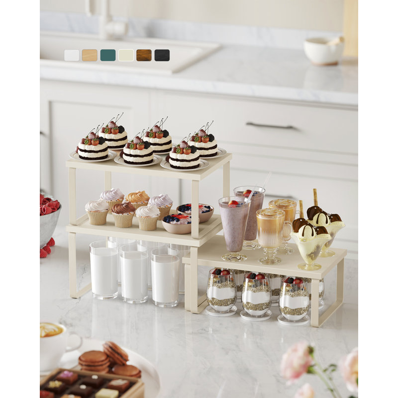 Multi-Layer Stackable Kitchen Spice Storage Organizer