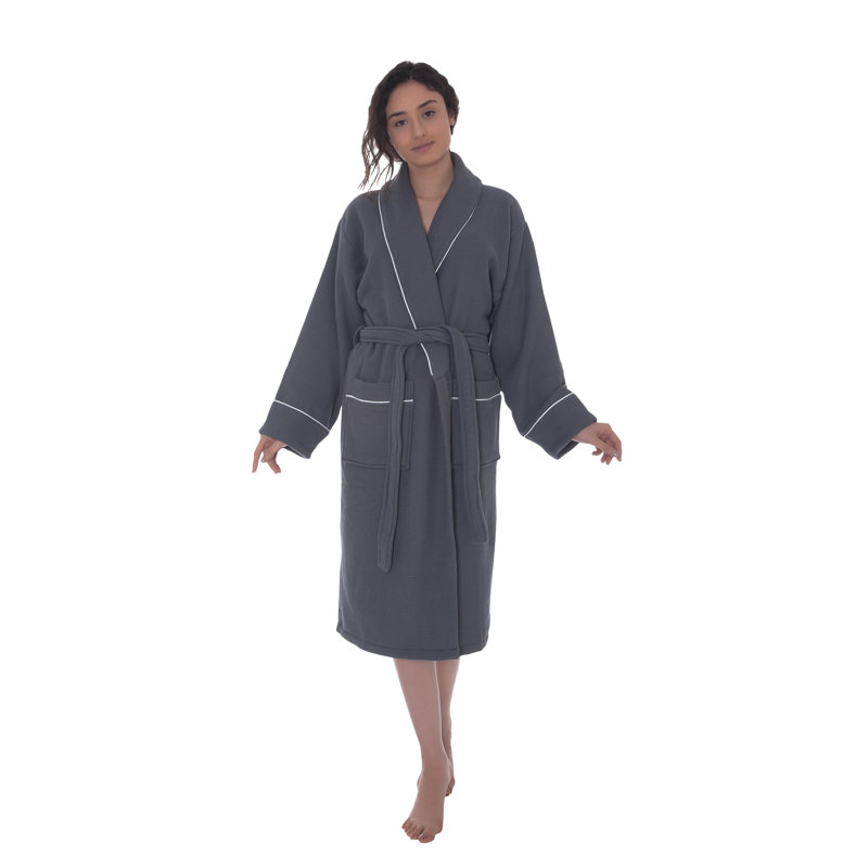 Peignoir majestueux 100% coton unisexe majestueux Majesty, M, Gris foncé