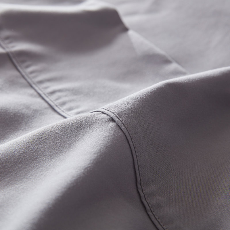 Gull Gray Queen Microfiber Cooling Bed Sheet Set