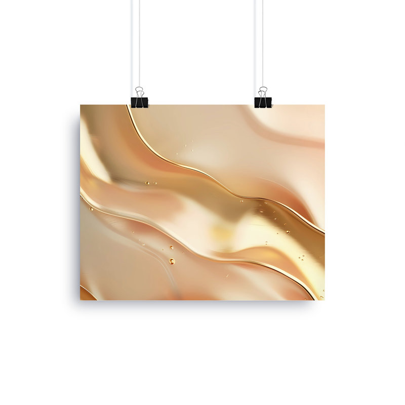 Abstract Wall Art, Canvas Print, Gold, Modern Art, Home Decor, Wrapped Canvas, 101.6 cm H x 152.4 cm W