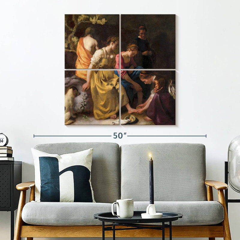 Leisha Diana et ses nymphes 1653-1654, H 32 po x l 32 po