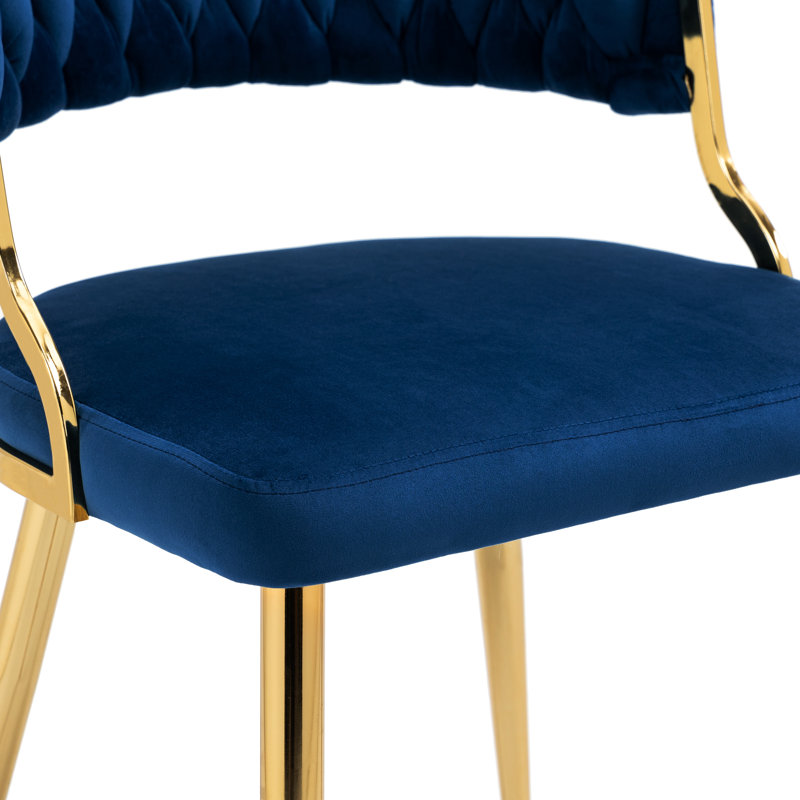 Christal Upholstery Dining Chair, Navy Blue