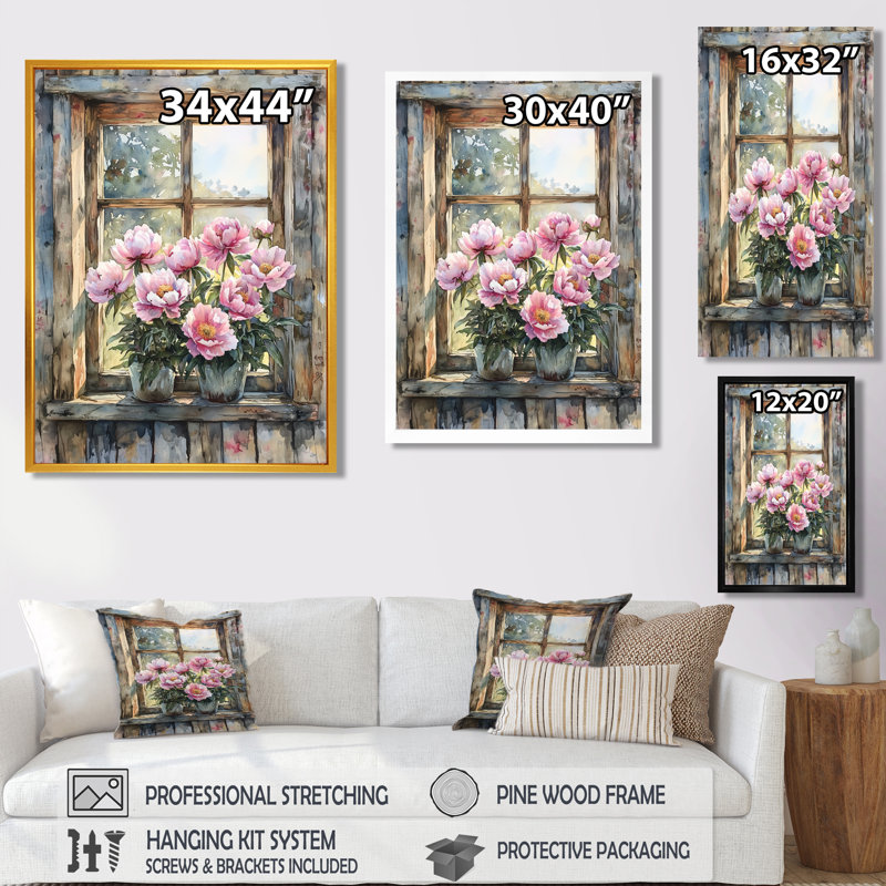 Neasden - Floral Wall Art, Ne s'applique pas, Toile tendue, H 20 po x l 12 po