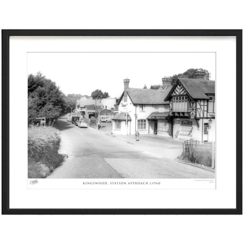 Kingswood, Station Approach C1960 by Francis Frith - Single Picture Frame Print, 28cm H x 36cm W x 2.3cm D