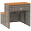 Hot Tub Step 50X50x50.5 Cm Poly Rattan And Solid Acacia-828266058