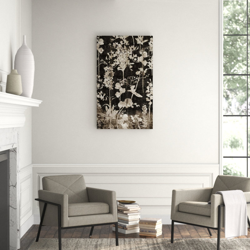 Midnight Garden I Print by Austin Beiv, 40" H x 24" W x 1.5" D, Glass Coat