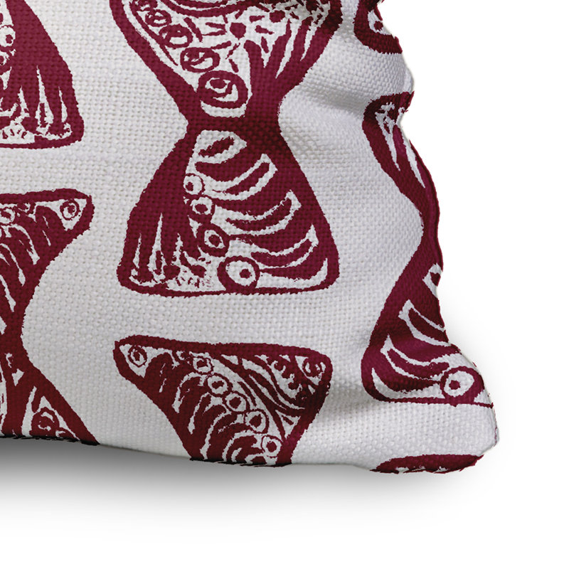 Housse et insert de coussin carré en coton, Marron, 20 po X 20 po