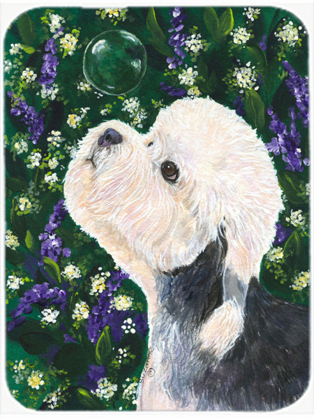 Planche à découper en verre east urban home dandie dinmont terrier