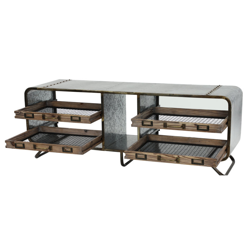 Banc de rangement en métal Rainey