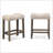 Sora Wood 3-Piece Counter Height Dining Set, Taupe