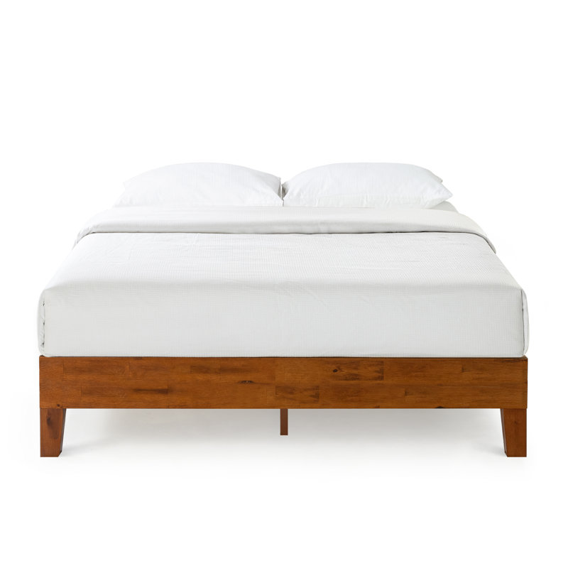 Amaryn Solid Wood Platform Bed, Cherry, Queen
