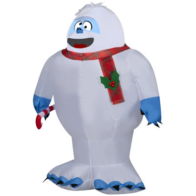 Christmas Inflatable Bumble with Candy Cane