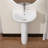 Ogonbrick 16.75'' Ceramic U-Shaped Bathroom Sink with Overflow