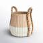 Armadi Two Tone Wicker Basket with Handles-585969835