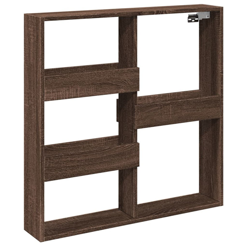 Rethel Floating Shelf, Brown Oak