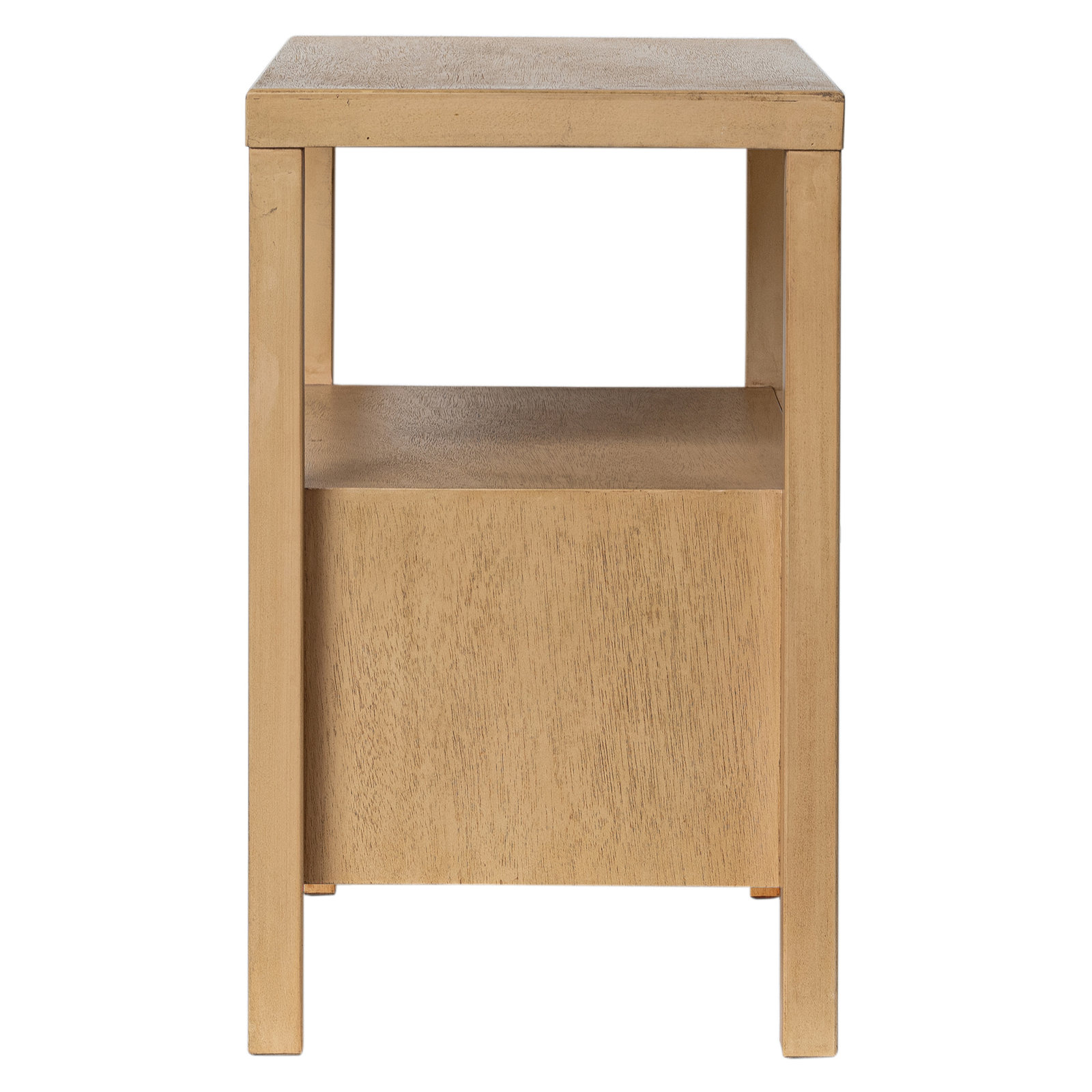 Francisca 2 - Drawer Solid Wood Nightstand, Warm Brown
