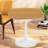 Compact Modern Dining Table, Oak Mdf Metal For Versatile Home Use