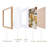 Picture Frame With Mat, Natural Wood Picture Frames Set Of 4 Packs, Wood Frame High Definition Glass Frame, MDF Wood Frame Tabletop And Wall Mounting Horizontal Or Vertical Display-1768059049-1768059054