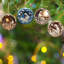 Ensemble de 4 décorations de crèche de Noël avec décorations de naissance suspendues