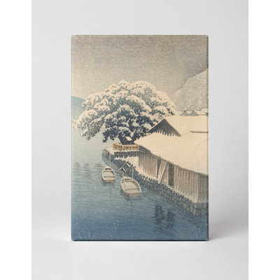 «Snow at Ine, Kyoto» (1923) - Portrait, art mural sur toile