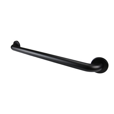 Barre d'appui en acier inoxydable noir mat de 1,5 po de diamètre