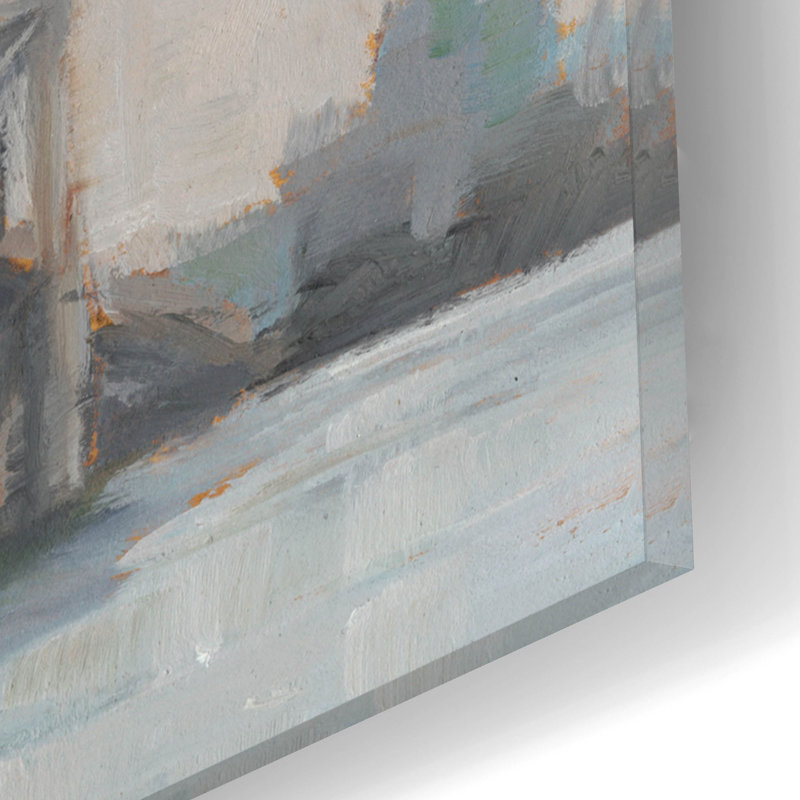 «Spanning The East River 1» par Ethan Harper, art mural en verre acrylique, H 12 po x l 16 po x P 0,13 po