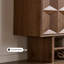 Rangement pour chaussures en bois manufacturé brun noisette