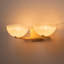Applique murale moderne en or moderne avec abat-jour en verre blanc dégradé, luminaire en forme de demi-lune pour couloir de salle de bain dans la chambre à coucher, base E12 à fixation verticale, homologué ETL (options à 1/2 lumière)-1992090966-1992090961
