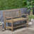 Outdoor 51" Wood Loveseat-1734726257