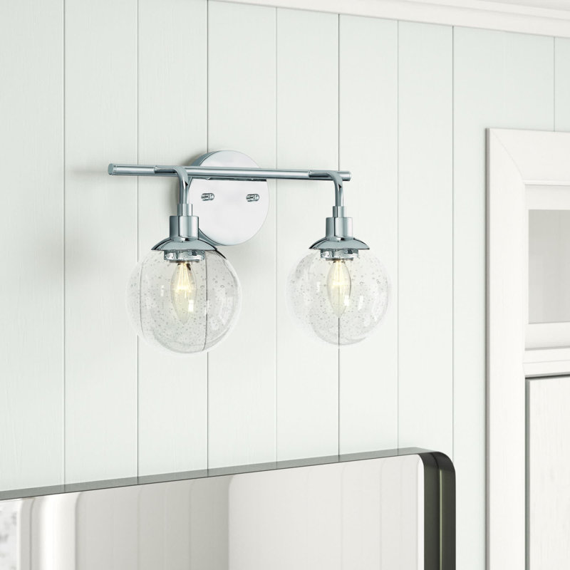 Éclairage pour salle de bain 2 lumières Olson, Chrome