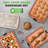 Nutrichef 5-Piece Bakeware Set – Premium Non-Stick, Stackable Kitchen Baking Pans With Silicone Handles – Includes 3 Cookie Sheets, Baking Pan & Lid – Perfect For Cakes, Cookies & Brownies