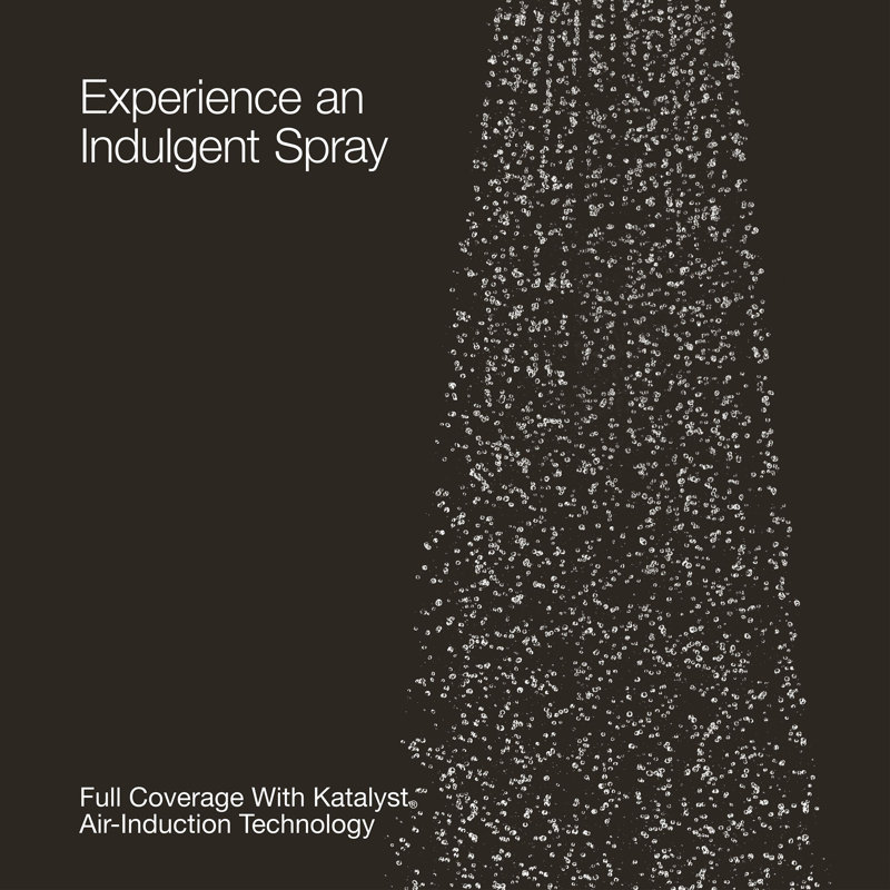 Artifacts Full/Standard Fixed Shower Head with Katalyst Air Induction Spray, Vibrant Titanium
