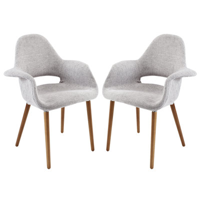 Modway Linen Upholstered Dining Armchair