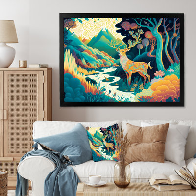 «Majestic Buck In The Woods IV», art animalier sur toile