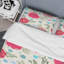 Roses rouges et feuille verte - ensemble de housse de couette à motif floral - microfibre de polyester-1742251412