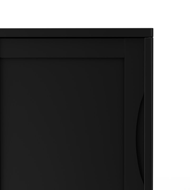 Armoire de rangement Mid-Century Sherwood, Noir