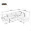 Canapé modulaire en L 94,88 po-765920536