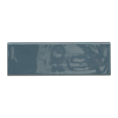 Metrola 4 in. x 12 in. Glossy Ceramic Bullnose Tile Trim