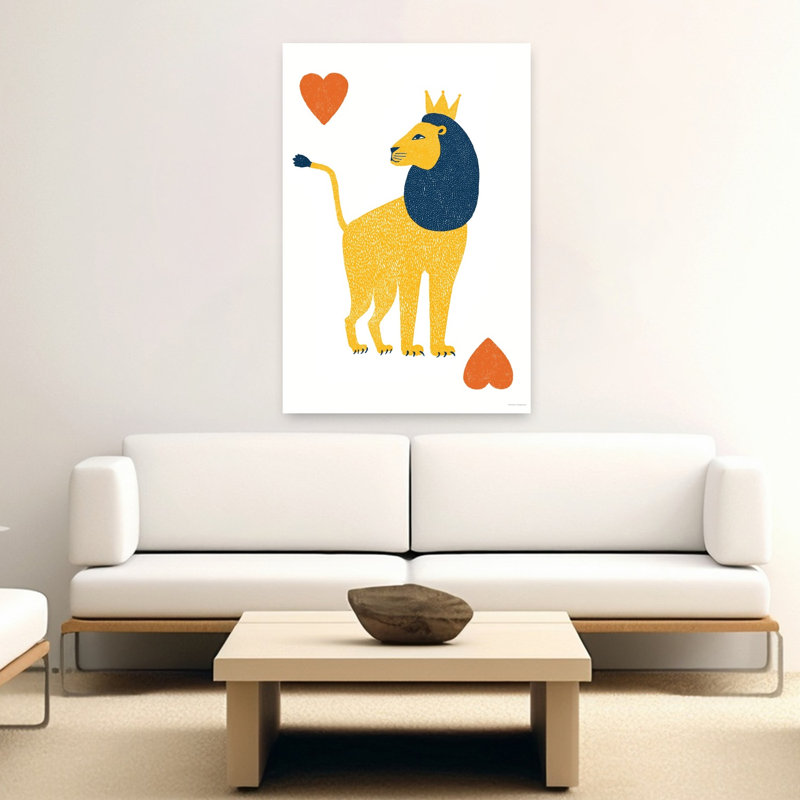 The Lion Card, art contemporain, H 60 po x l 40 po