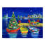 «Christmas Dock» Hollifield, reproduction de peinture acrylique sur toile tendue-30356643