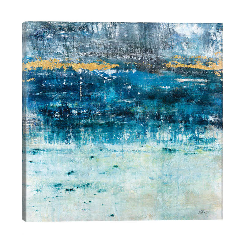 Touch Of Gold by Julian Spencer - Wrapped Canvas Painting, 45.72 cm H x 45.72 cm W x 1.91 cm D