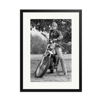Robert Redford on his Motorcycle