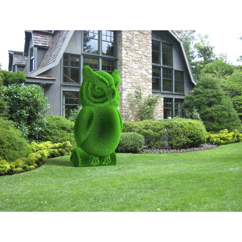 Topiaire hibou extérieur - chiffres verts