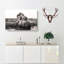 Two Elephants - Wrapped Canvas-56642434