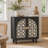 29.84" Black Bohemian Carved Storage Cabinet-561736872