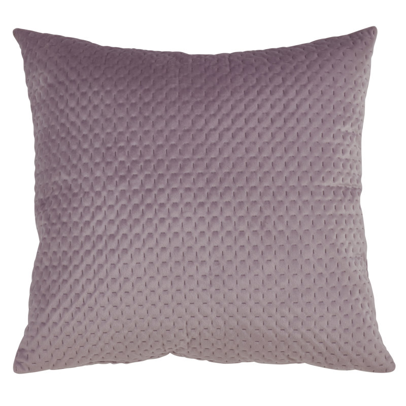 Velvet Square Pillow Cover & Insert, Lavender, 22" x 22"
